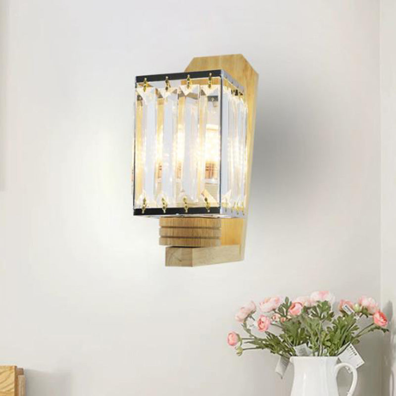 Rynx | Square/Globe Clear Crystal Wall Lamp Minimalistic 1 Mainly Living Room Wall Lighting Fixture