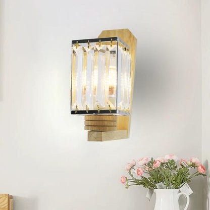 Rynx | Square/Globe Clear Crystal Wall Lamp Minimalistic 1 Mainly Living Room Wall Lighting Fixture