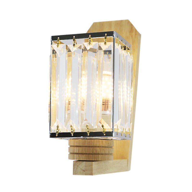 Rynx | Square/Globe Clear Crystal Wall Lamp Minimalistic 1 Mainly Living Room Wall Lighting Fixture