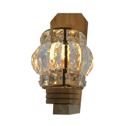 Rynx | Square/Globe Clear Crystal Wall Lamp Minimalistic 1 Mainly Living Room Wall Lighting Fixture