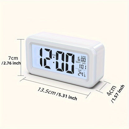 Rynx | Digital Alarm Clock with LCD Screen - Date and Temperature Display