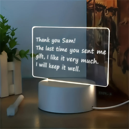 Rynx | LumiBoard - Modern LED Message Board Table Lamp with Pen