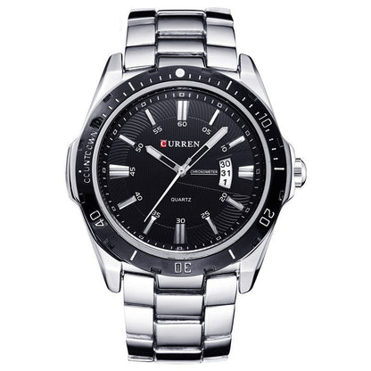 Rynx | Men's waterproof quartz watch with steel bracelet