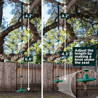 Rynx | Adventurous Tree Hopper Set - Climbing Rope and Platform - For Kids