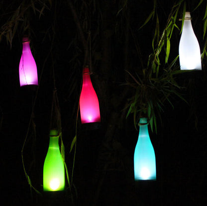 Rynx | 5 Piece Solar Wine Bottle Light Outdoor Decoration Plastic LED Hanging Light