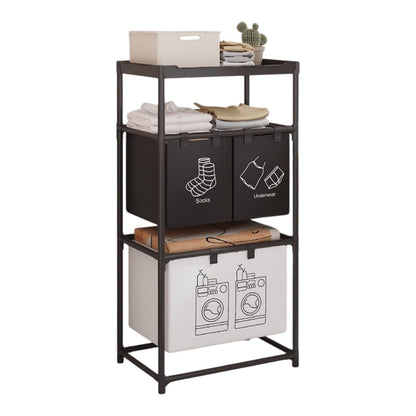 Rynx | Collapsible Multi-Compartment Laundry Basket