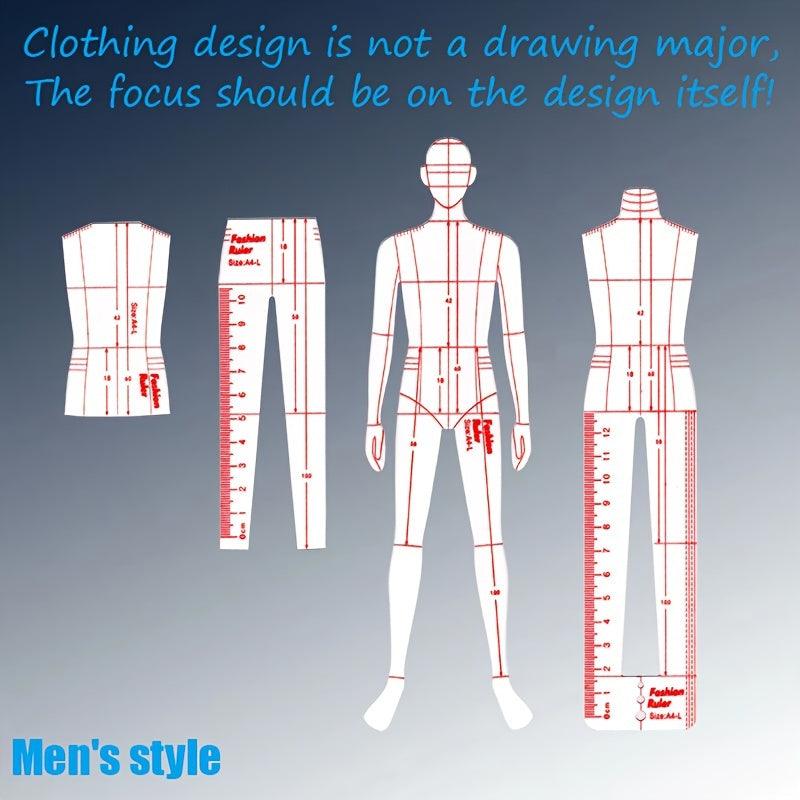Rynx | Men's Clear Fashion Mannequin: Essential tool for tailoring and knitting