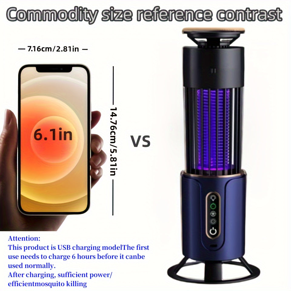 Rynx | Rechargeable Multi-Functional Mosquito Killer Lamp - USB Powered, Dual Light Colors, Indoor and Outdoor Bug Zapper for Home, Bedroom, Office, RV, Camping - Effective and Easy to Clean
