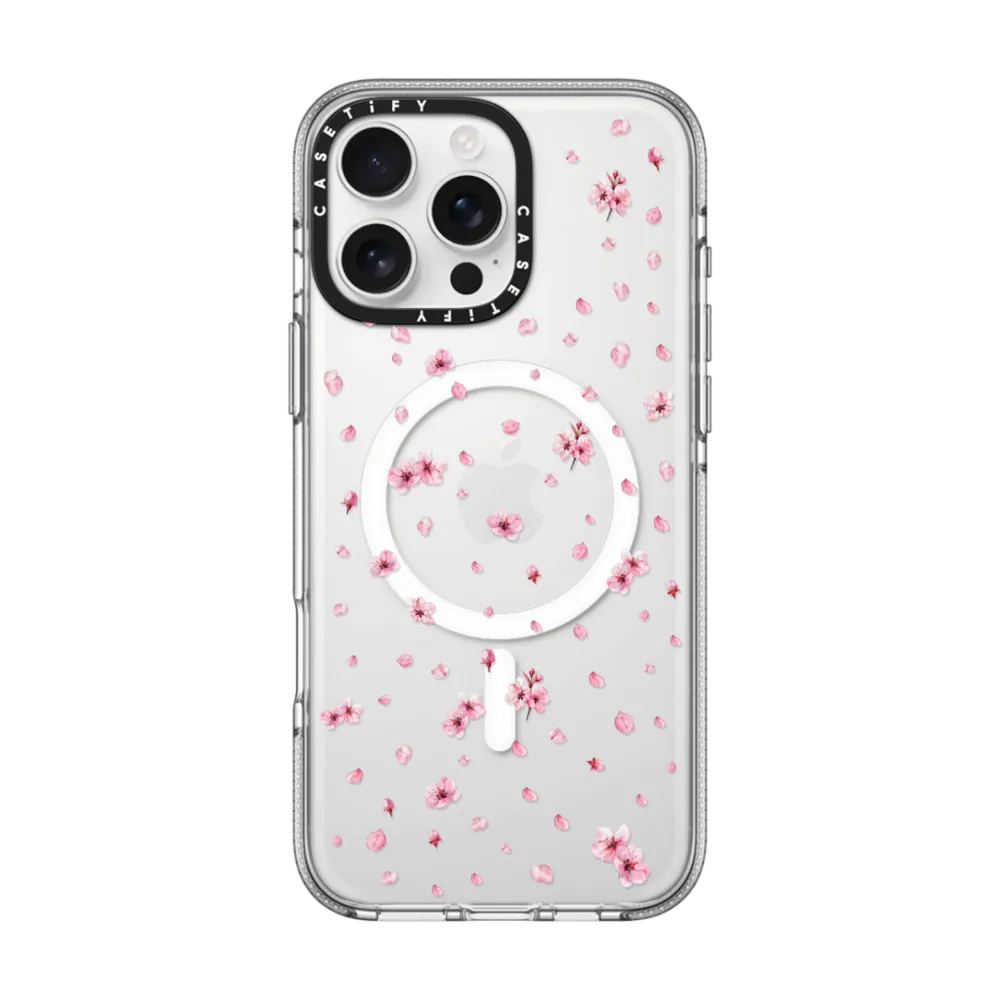 Rynx | Cherry Blossom Floral iPhone Case – Sakura Bloom & Rosy Pink Variants with MagSafe Holder