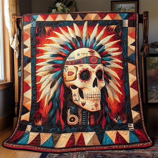 Rynx | Skull Native American Quilt