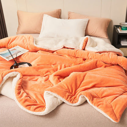 Rynx | Solid thick double-sided velvet cube blanket