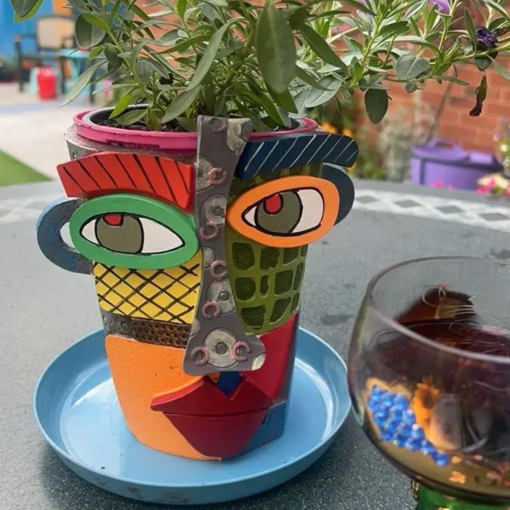 Rynx | Abstract Face Flower Pot