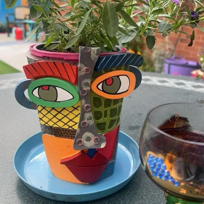 Rynx | Abstract Face Flower Pot