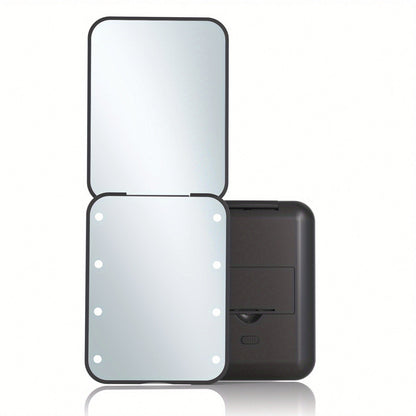 Rynx | Pocket Mirror with LED Light – 1X/3X Magnification, Compact Travel Makeup Mirror, Folding, Handheld, Portable Purse Mirror, Small Lighted Mirror for Gifts