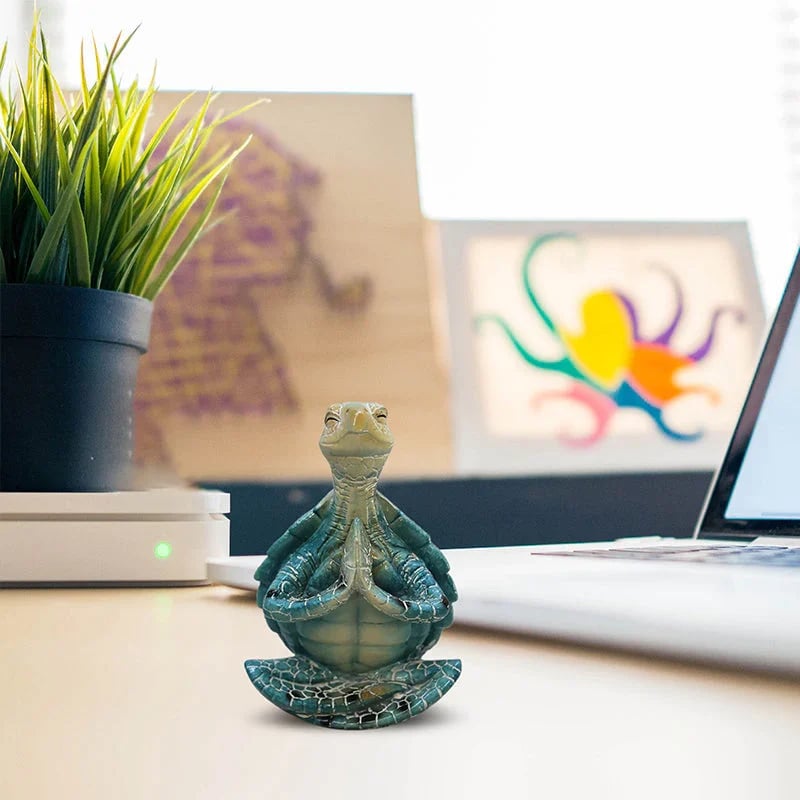 Rynx | Resin Sea Turtle Figure – Calming Meditation Decoration for Home