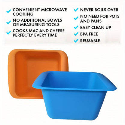 Rynx | Quick Mac and Cheese Microwave Cooker – Ready in 5 Minutes, Perfect for Dorms, Small Kitchens and Offices, BPA-Free and Dishwasher Safe
