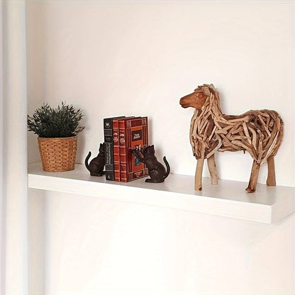 Rynx | IronVintage - Black Cast Iron Bookends for Heavy Books