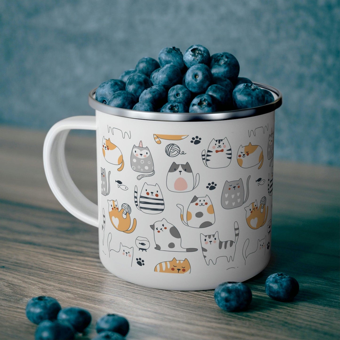Rynx | Pet Adventure Enamel Camping Mug for Outdoor Sports Lovers