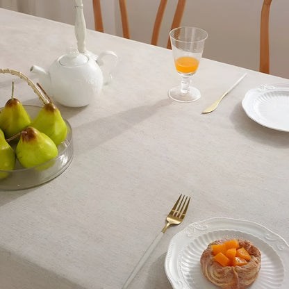 Rynx | Linen Cotton Washable Tablecloth – Elegant Linen Fabric for Weddings, Home Parties and Dinner Banquets