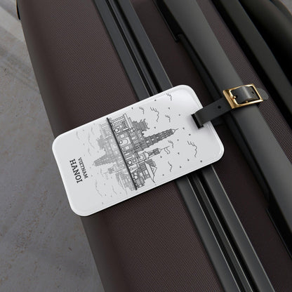 Rynx | Vietnam Elegant Luggage Tag: Stylish Acrylic Tag with Leather Strap