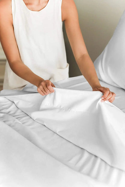 Rynx | 4-piece deep pocket cooling bedding set in bamboo rayon