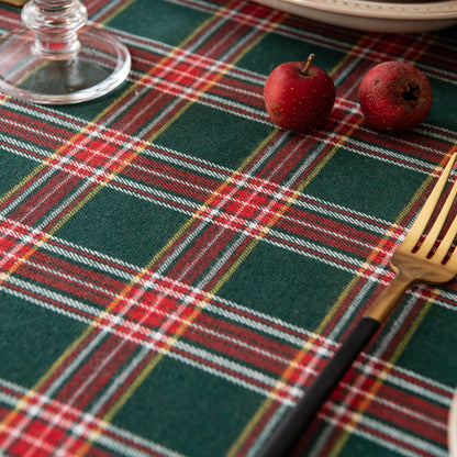 Rynx | Christmas Party Traditional Scottish Check Pattern Tablecloth