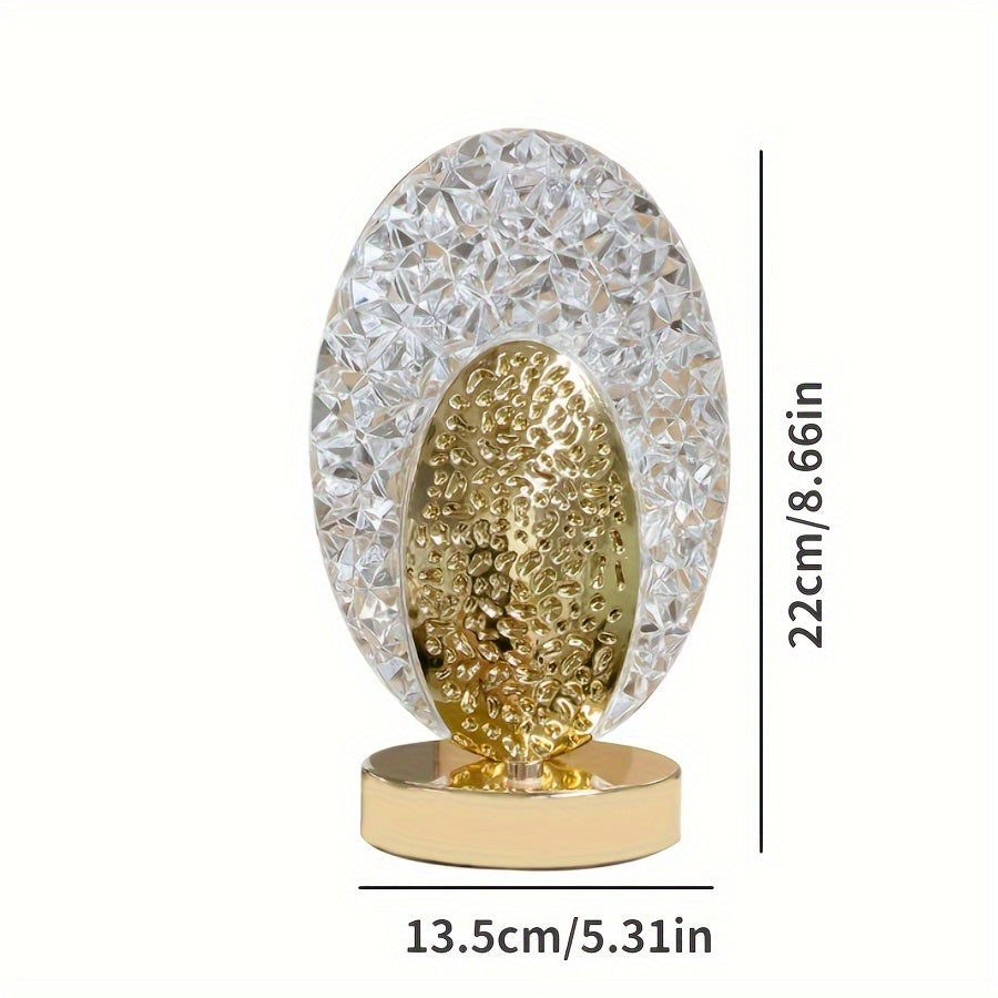 Rynx | FeatherLamp - USB Touch Table Lamp with Peacock Feather Design, Infinite Dimmable LED Light