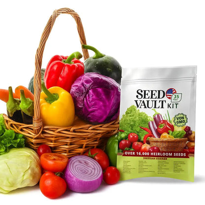 Rynx | 35 Seed Set with over 16,000 Vegetable Seeds (35 Free Plant Labels)