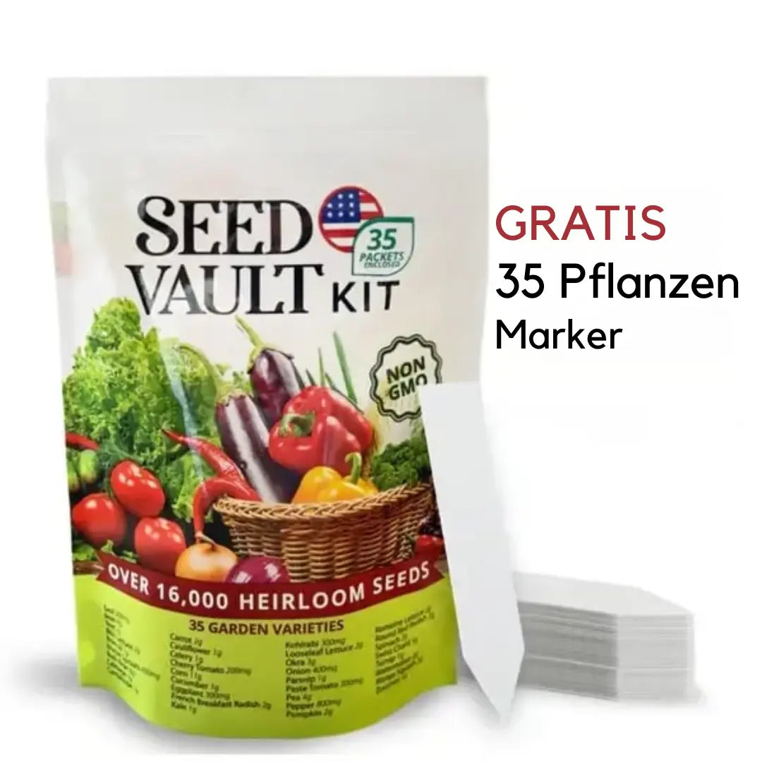 Rynx | 35 Seed Set with over 16,000 Vegetable Seeds (35 Free Plant Labels)