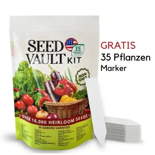 Rynx | 35 Seed Set with over 16,000 Vegetable Seeds (35 Free Plant Labels)