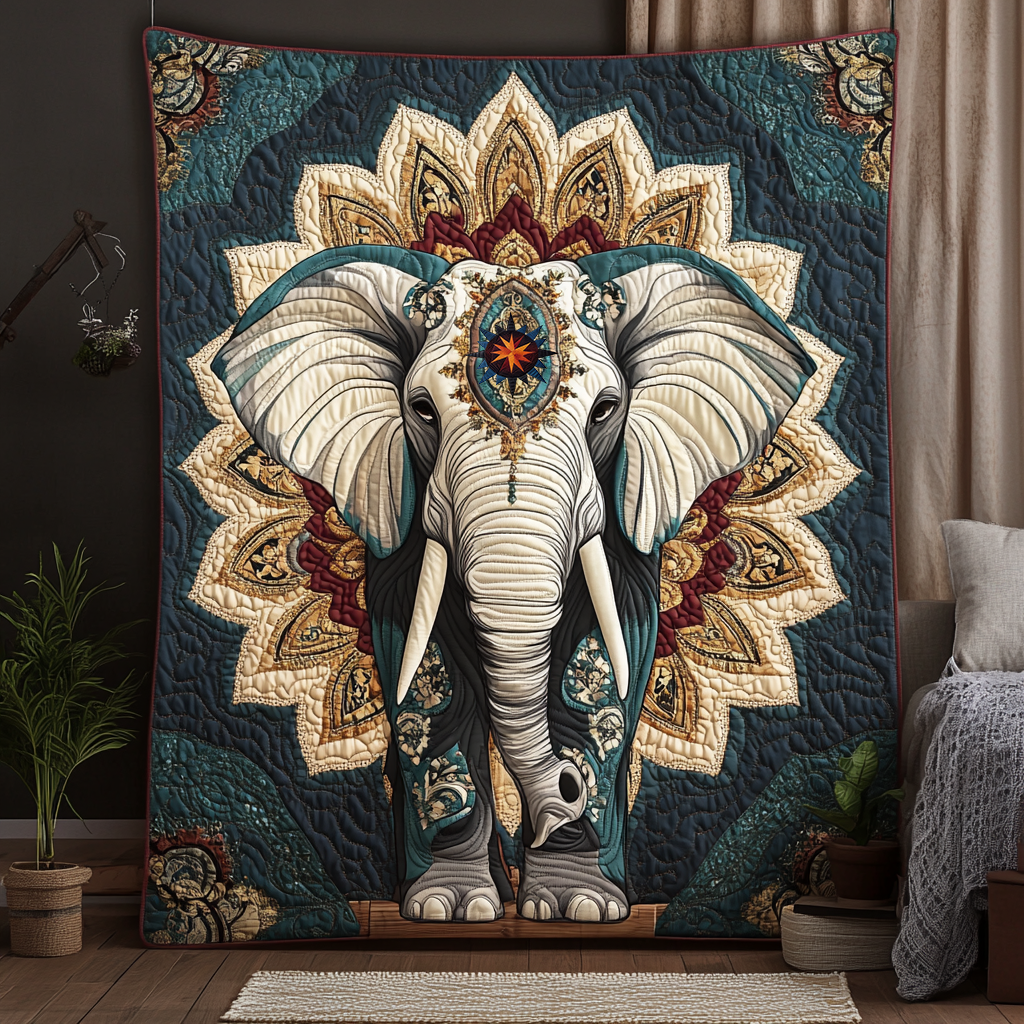 Rynx | Mandala Elephant Quilt