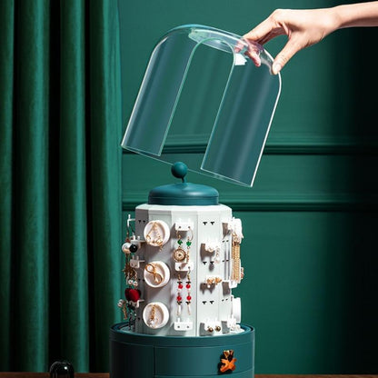 RYNX | Dimensional 360 Rotating Jewellery Box with Built-In Tower Box