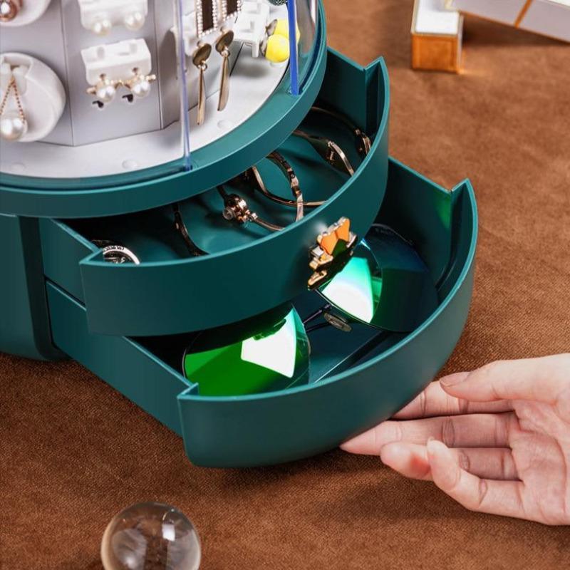 RYNX | Dimensional 360 Rotating Jewellery Box with Built-In Tower Box