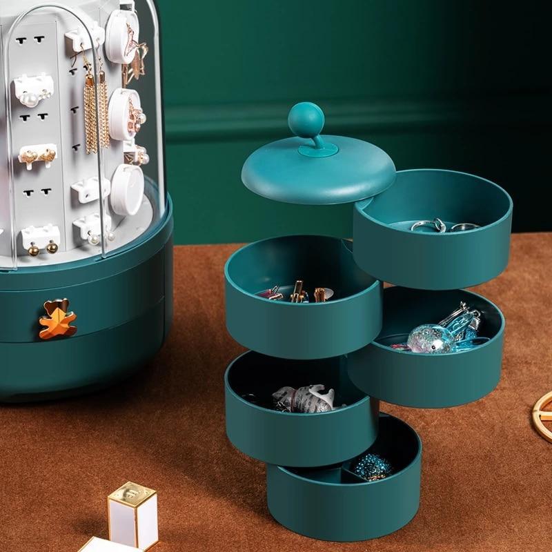 RYNX | Dimensional 360 Rotating Jewellery Box with Built-In Tower Box