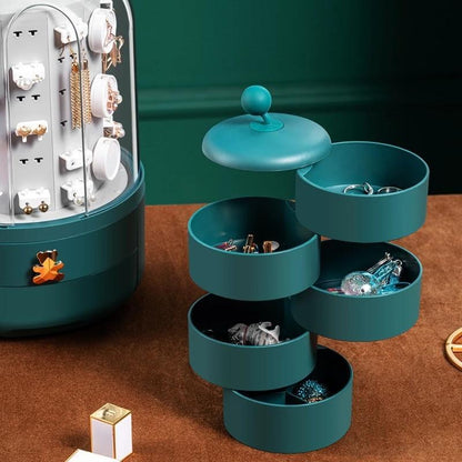 RYNX | Dimensional 360 Rotating Jewellery Box with Built-In Tower Box