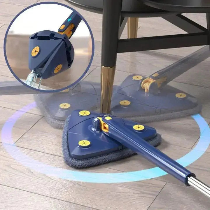 Rynx | 360° Triangle Mop (Including 2 free mop covers) – For effortless cleaning into every corner