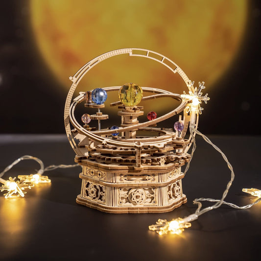 Rynx | DIY 3D Wood Rotating Starry Sky Mechanical Music Box