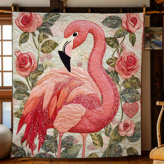 Rynx | Flamingo and Roses Quilt