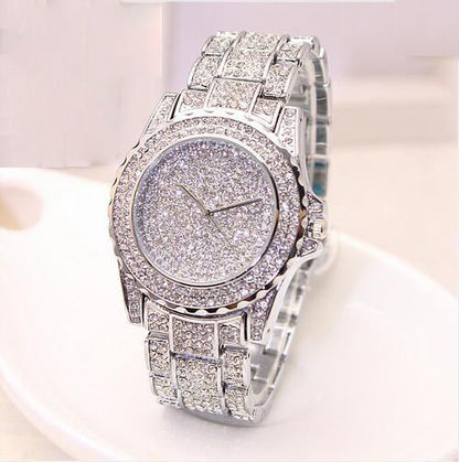 Rynx | Simple diamond British fashion ring steel belt women's watch