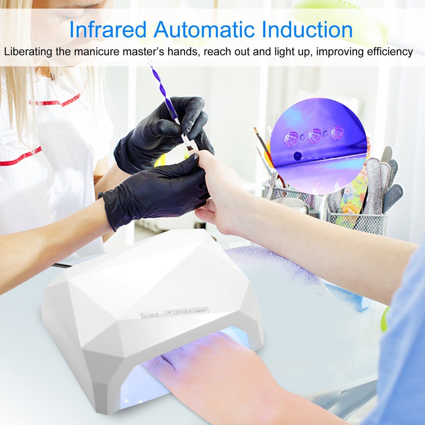 Rynx | 36W UV LED Lamp Nail Polish Dryer