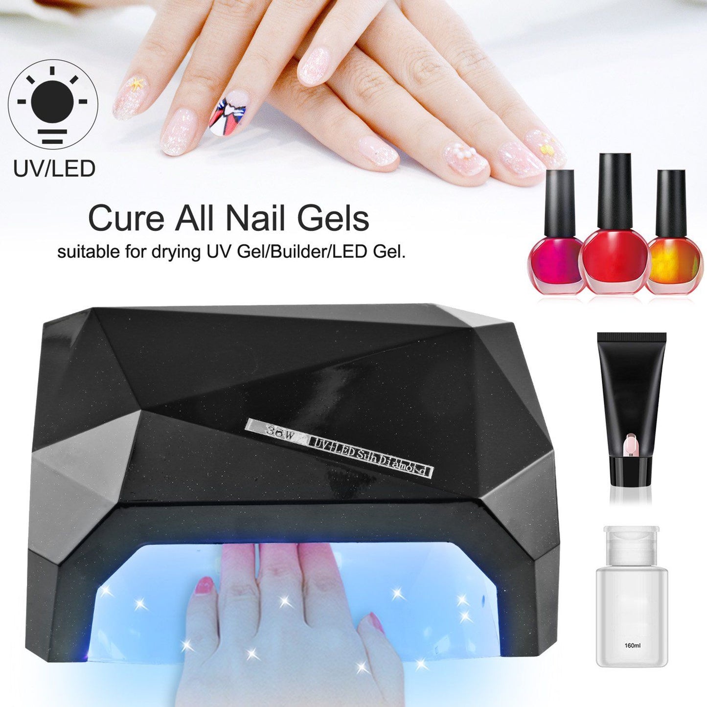 Rynx | 36W UV LED Lamp Nail Polish Dryer