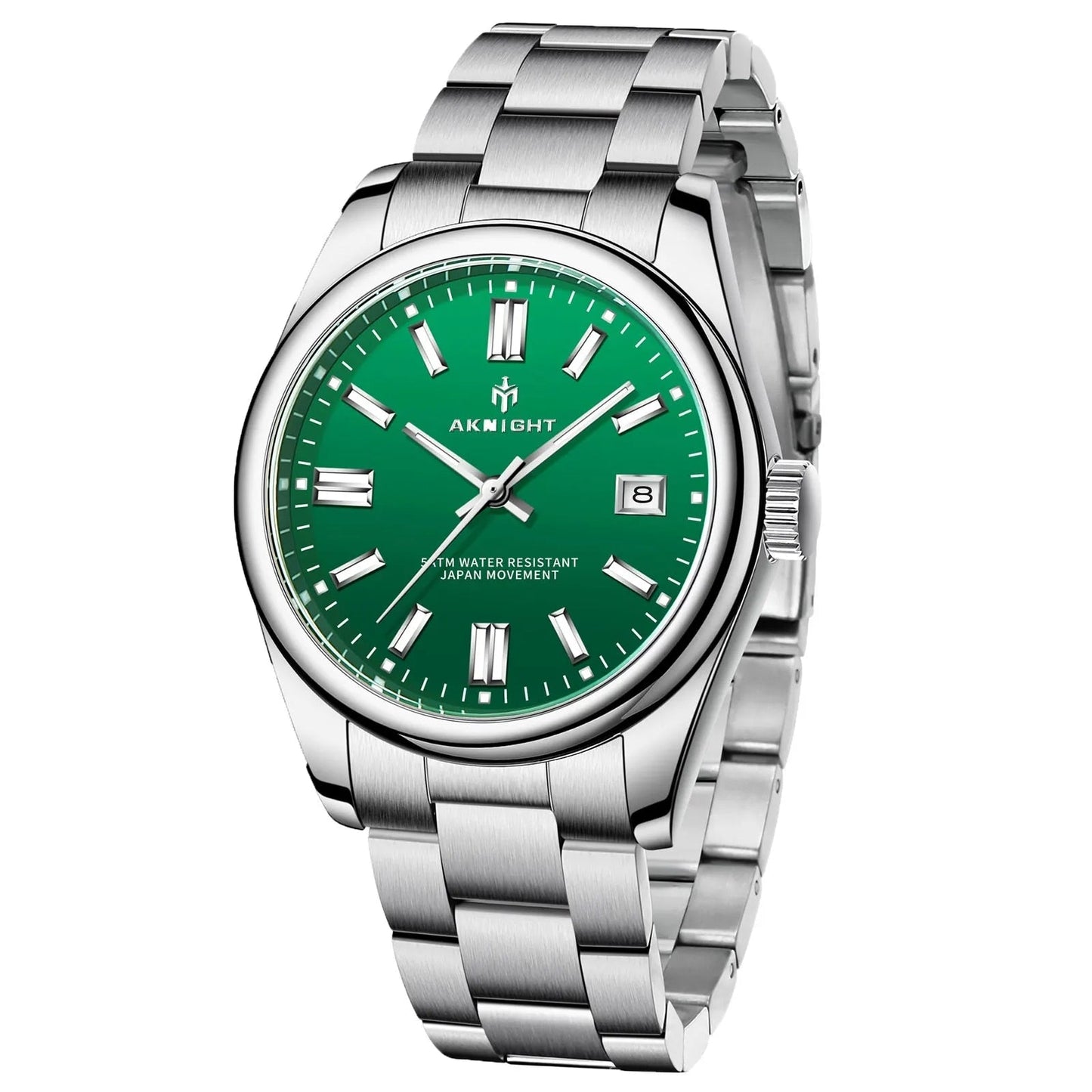 Rynx | Men's luxury analog quartz chronograph watch, waterproof stainless steel wristwatch