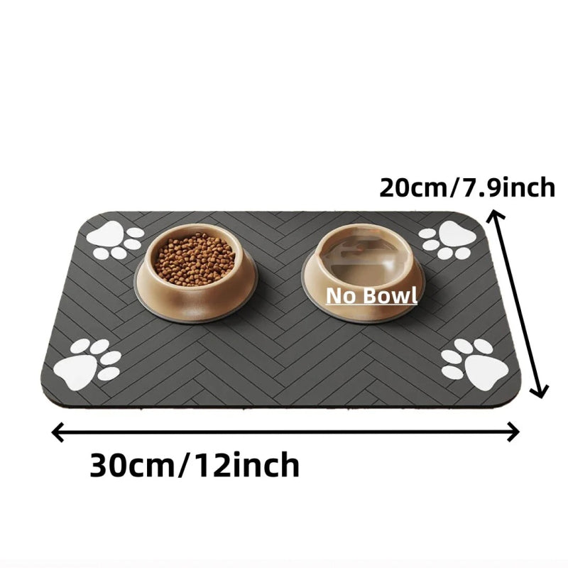 Rynx | Absorbent Pet Feeding Mat with Waterproof Rubber Backing