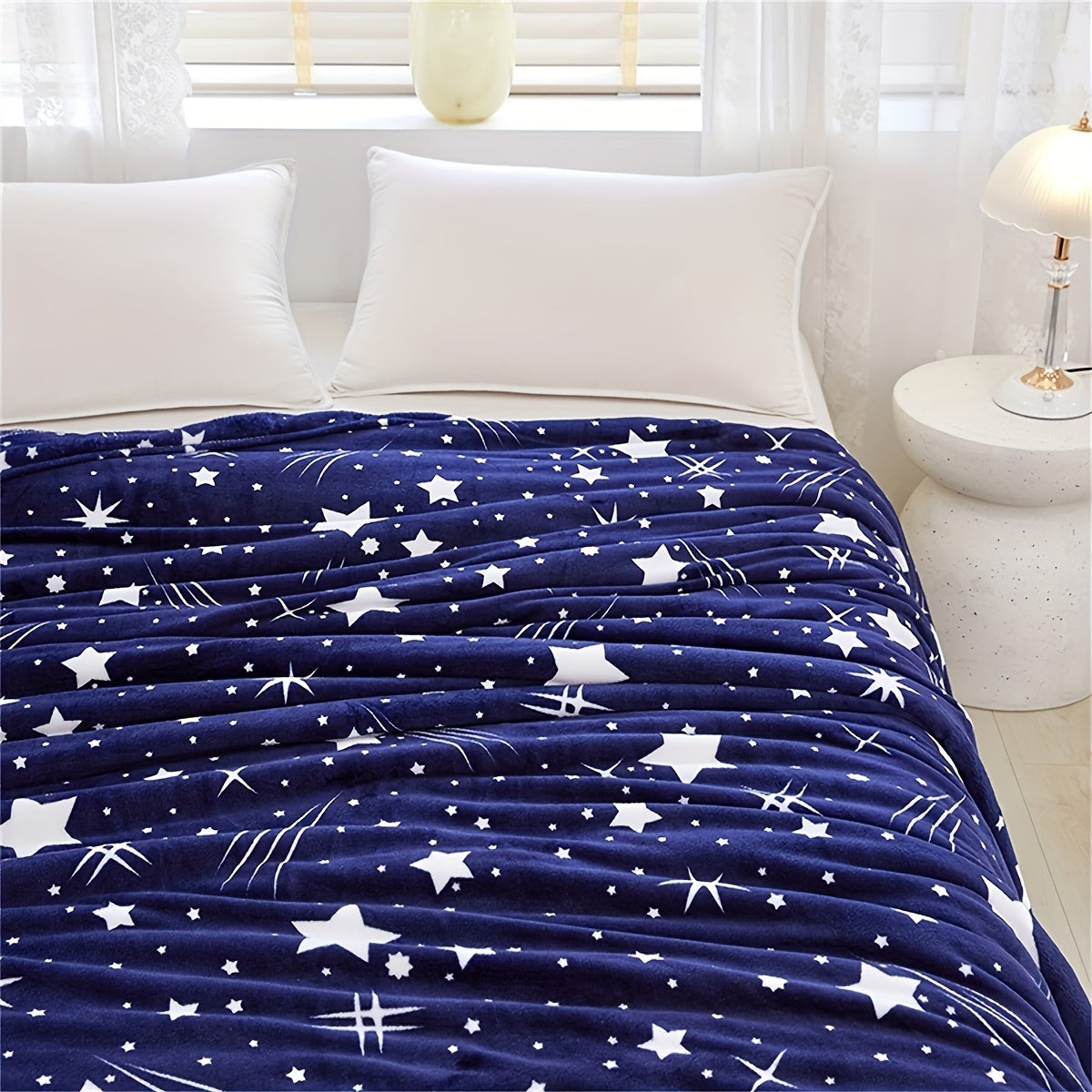Rynx | Meteor Pattern Fleece Blanket – Soft and Warm, For Sofa, Bed, Office, Camping and Travel