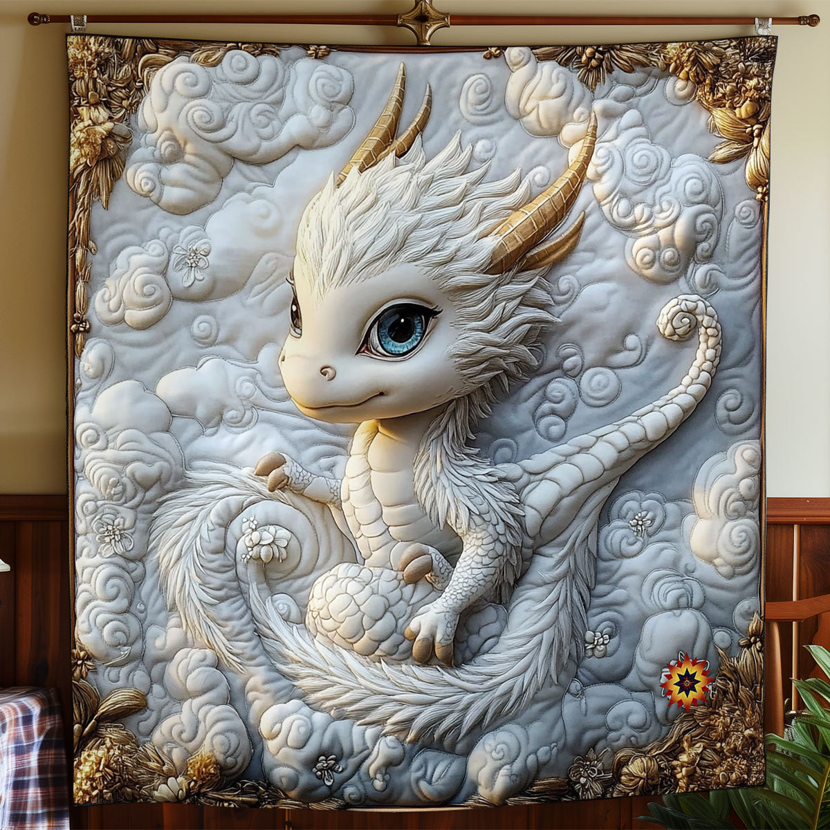 Rynx | Royal White Dragon Duvet