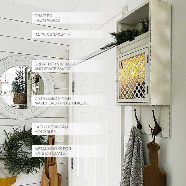 Rynx | Multi-Functional Chipped Wood Hanging Organizer
