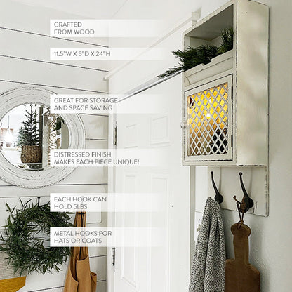 Rynx | Multi-Functional Chipped Wood Hanging Organizer