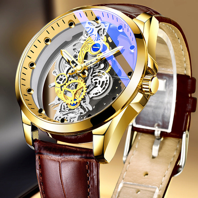 Rynx | New Double-Sided Skeleton Handful Automatic Machine Non-Mechanical Watch