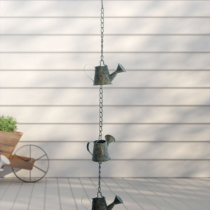 Rynx | Antique watering can rain chain, choose your color