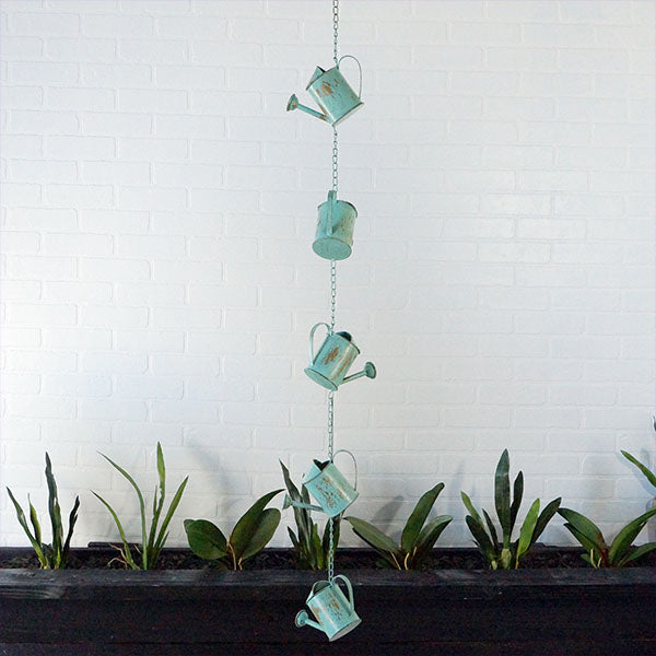 Rynx | Antique watering can rain chain, choose your color